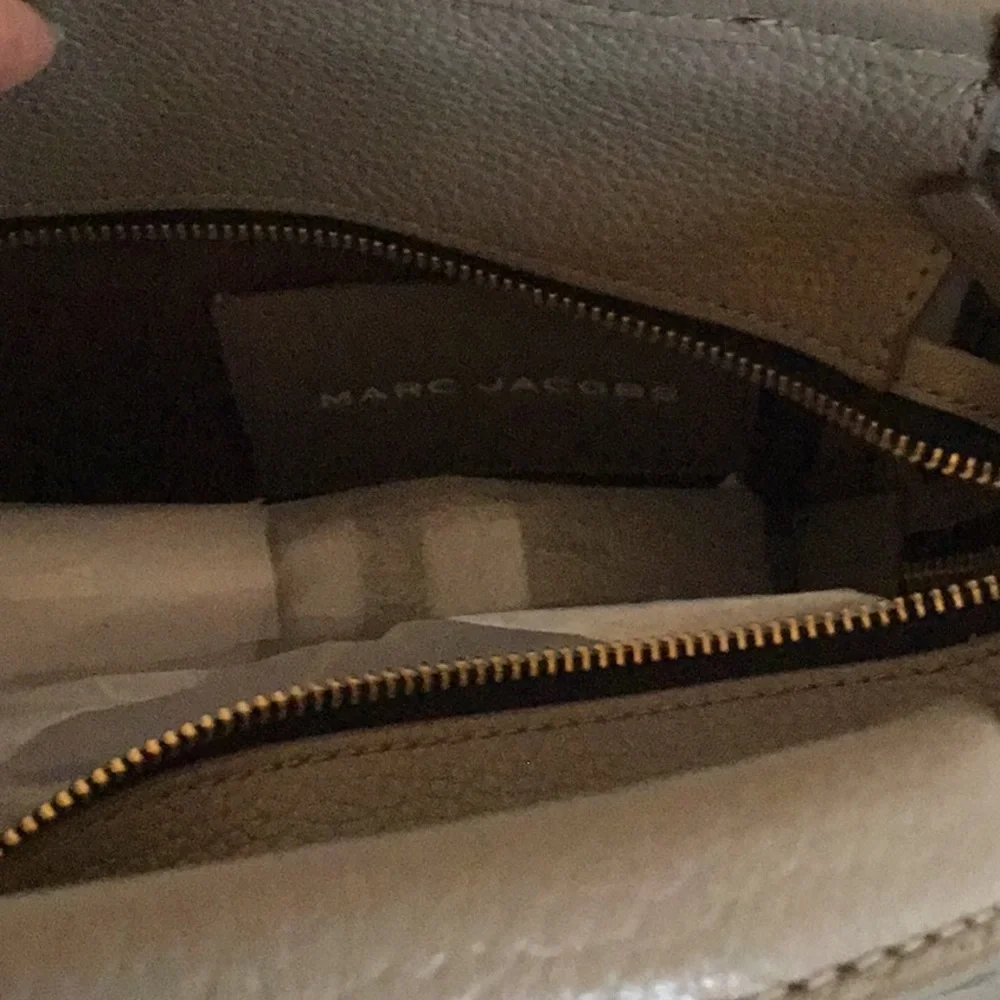 Marc Jacobs Taupe Leather Handbag SMALL